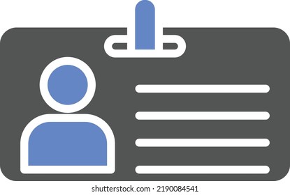Estilo del icono de la tarjeta de identificación de diseño del vector