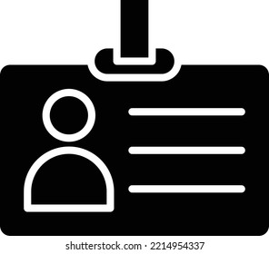 Estilo del icono de la tarjeta de identificación de diseño del vector