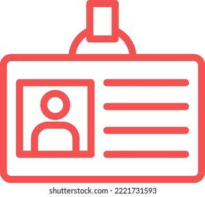 Estilo del icono de la tarjeta de identificación de diseño del vector