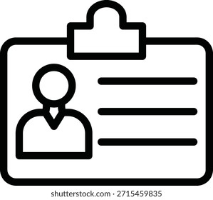 Estilo de icono de tarjeta de identificación de diseño de Vector