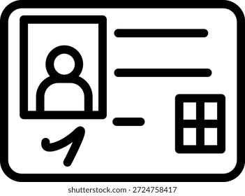 Estilo de ícone da placa de identificação de design de vetor