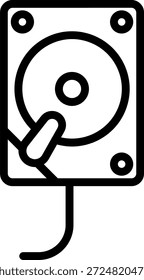 Vector Design IDE Drive Icon Style
