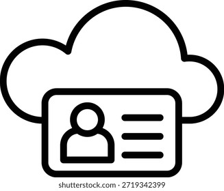 Estilo do ícone de identidade do design de vetor