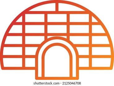 Vector Design Igloo Icon Style