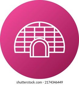Vector Design Igloo Icon Style