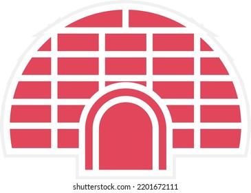 Vector Design Igloo Icon Style