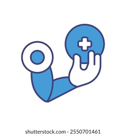 Design vetorial que ilustra as aplicações de IA na área de saúde, mostrando inovação, eficiência e soluções avançadas para tecnologias médicas.