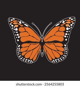 vector design and vector illustration about flying insects with the name butterfly ready to be printed for stickers