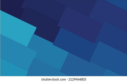 Vektordesign-Abbildung der Hintergrundanordnung der Rechteckformen. elegant, modern, perfekt. blaue Farbpalette. geeignet für Farbpaletten, Landing-Seiten, Website-Hintergründe.