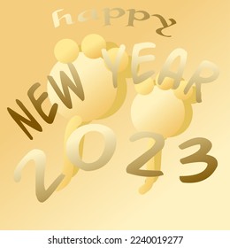 vector design illustration of balloon 3d with new year moment inscription.