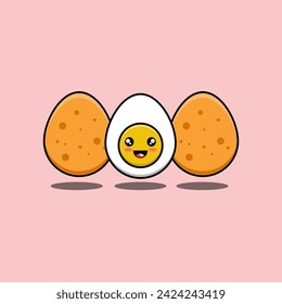 ilustración de diseño vectorial de huevos lindos