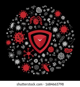 vector design illustration of disease prevention