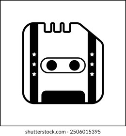 vector design illustration of a diskette silhouette in black and white. suitable for logos, icons, posters, advertisements, banners, companies, t-shirt designs, stickers, websites.