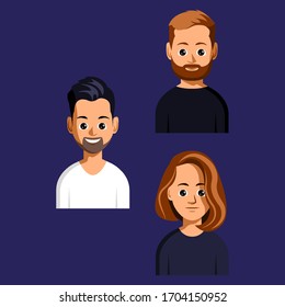 Vector design illustration of flat people character