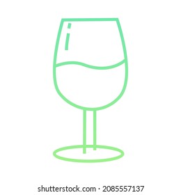 vector design, illustration of a glass filled with water