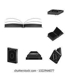 Vector design of illustration and information icon. Collection of illustration and bookstore  stock vector illustration.