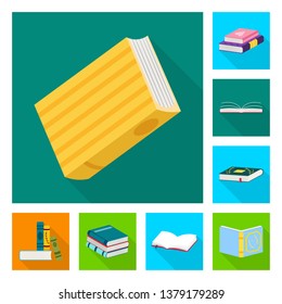 Vector design of illustration and information logo. Set of illustration and cover stock vector illustration.