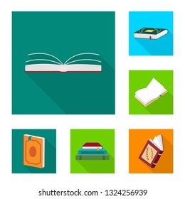 Vector design of illustration and information symbol. Set of illustration and cover vector icon for stock.