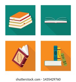 Vector design of illustration and information symbol. Collection of illustration and cover vector icon for stock.