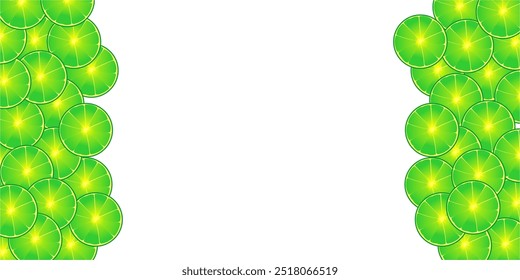 Vector design illustration of lime pattern