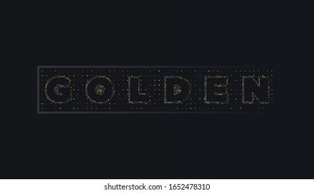 Vector design illustration of luxury abstract background.Dark and gold background.Good for contest appreciation or for award contest winners