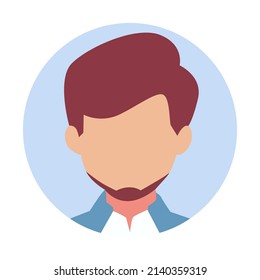 diseño vectorial, ilustración, carácter plano masculino