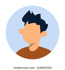 Vektordesign, Illustration, männliches Flachzeichen