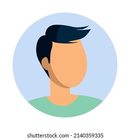 diseño vectorial, ilustración, carácter plano masculino