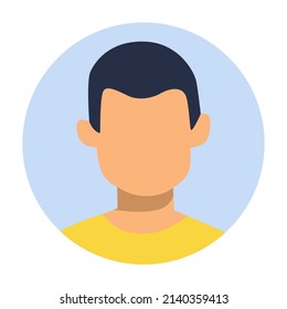 diseño vectorial, ilustración, carácter plano masculino