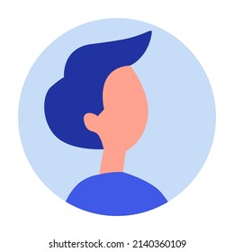 diseño vectorial, ilustración, carácter plano masculino
