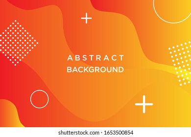 Vector design illustration of modern abstract background. Yellow color background concept