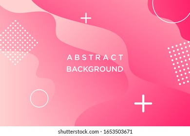 Dibujo de diseño de vectores de fondo abstracto moderno.Concepto de fondo de color rosa