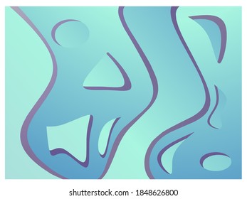 vector design illustration, modern abstract style, beautiful background, attractive color gradations