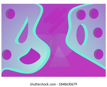 vector design illustration, modern abstract style, beautiful background, attractive color gradations