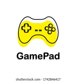 Vector design illustration of a modern concept of the gamepad logo icon. for the purposes of brand logo templates, icons etc.