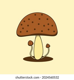 vector design illustration of mushroom