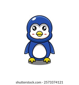 vector design illustration of a penguin mascot