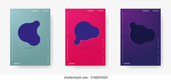 Ilustración de diseño vectorial del fondo abstracto del retrato.Conjunto de fondo abstracto. Fondo abstracto de estilo de arte de papel