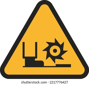 Vector Design Illustration Of Road Signage Alert Seesaw Machine  