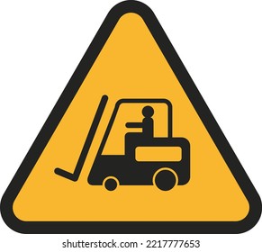 Vector Design Illustration Of Road Signage Alert Loader 