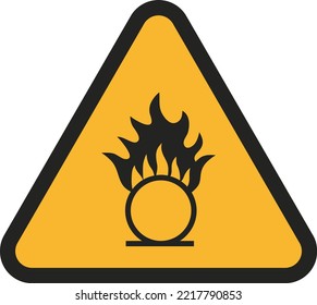 Vector Design Illustration Of Road Signage Alert Fire 