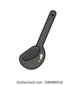 vector design, illustration of a soup spoon
