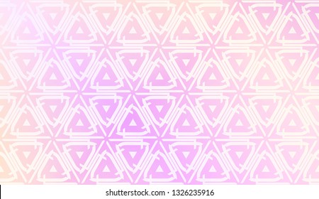 Vector Design. Illustration With Triangles Line. Modern Decorative Background. Pastel gradient color.