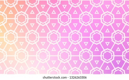 Vector Design. Illustration With Triangles Line. Modern Decorative Background. Pastel gradient color.