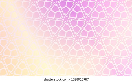 Vector Design. Illustration With Triangles Line. Modern Decorative Background. Pastel gradient color.