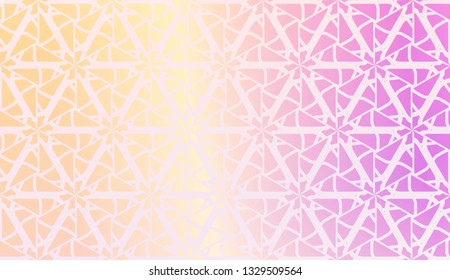 Vector Design. Illustration With Triangles Line. Modern Decorative Background. Pastel gradient color.