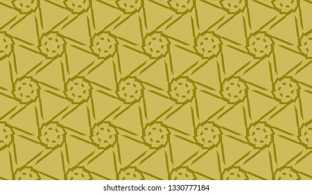 Vector design. Illustration with triangles line. Modern decorative background. dirty orange color. seamless.