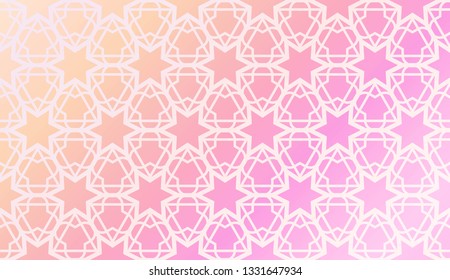 Vector Design. Illustration With Triangles Line. Modern Decorative Background. Pastel gradient color.