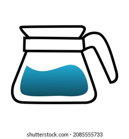 vector design, illustration of water in a kettle