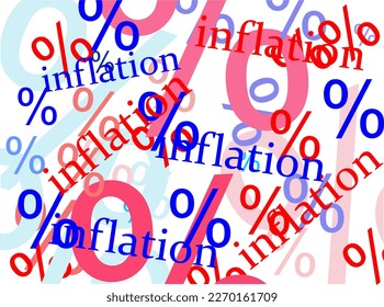 Vector design, illustration of world conditions that are currently inflationary